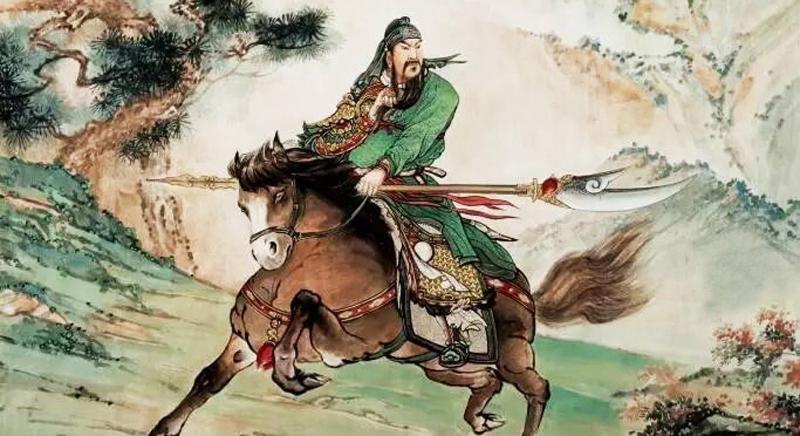 Tranh Quan Công cưỡi ngựa Xích Thố với thần thái uy nghiêm, là vật phẩm phong thủy giúp trấn trạch và mang lại thịnh vượng.