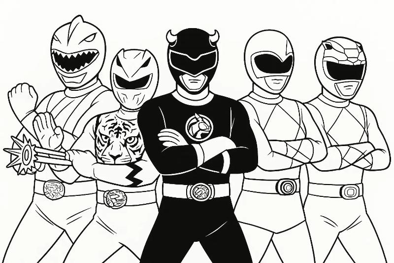 Năm nhân vật Power Rangers nổi tiếng với biểu tượng sức mạnh riêng biệt