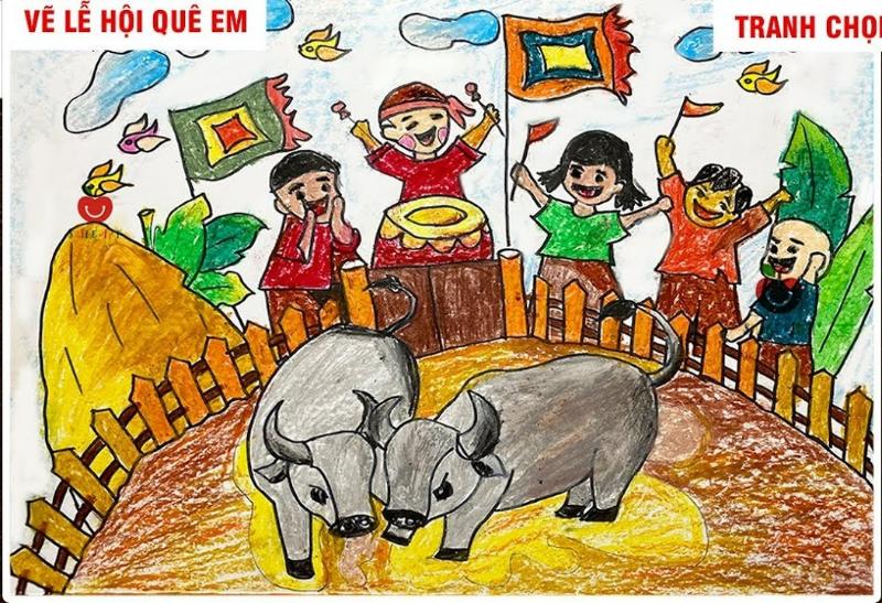 Vẽ tranh lễ hội chọi trâu – Nét đẹp văn hóa dân gian Việt 8 maxresdefault 3