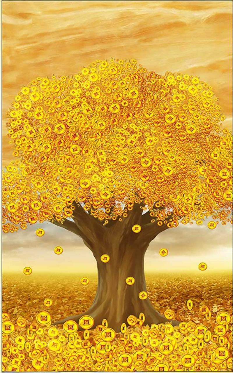 Tranh canvas cây Kim Tiền