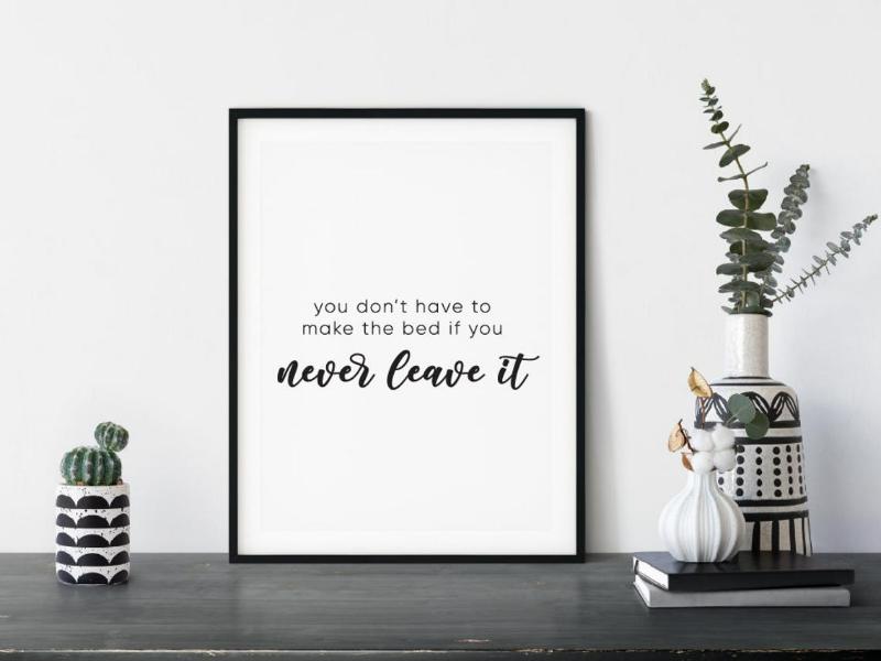 105+ mẫu tranh Minimalism tối giản đẹp, độc đáo sang trọng hiện đại 14 Tranh typography với thông điệp tối giản, khích lệ sự tự do và cân bằng trong cuộc sống