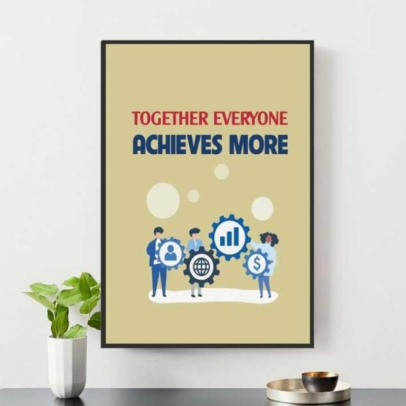 Bức tranh nêu sức mạnh của sự hợp tác: Cùng nhau, chúng ta đạt được nhiều hơn