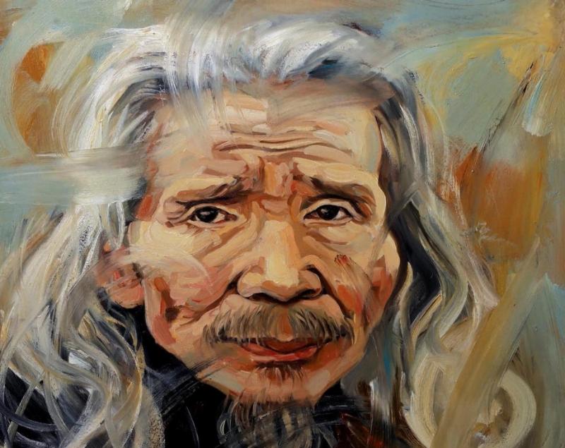 Tác phẩm tranh sơn dầu chân dung khắc họa thần thái, cảm xúc nhân vật với độ chuyển màu mượt mà