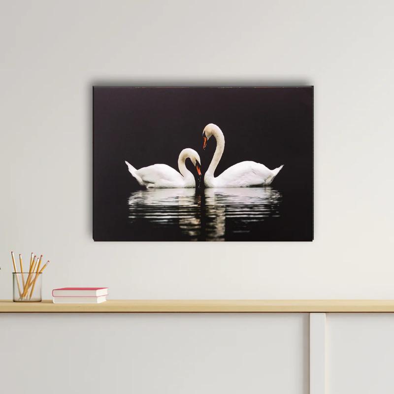 39+ Mẫu tranh thiên nga nghệ thuật đẹp, hợp phong thủy 5 Vẻ đẹp thanh thoát và sự sang trọng tinh tế của đôi thiên nga, điểm nhấn hài hòa cho phòng khách hoặc phòng làm việc.