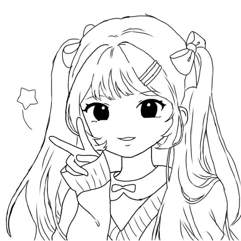 99+ Mẫu tranh tô màu anime cho bé đẹp, dễ thương, dễ tô 15 Nhân vật Chibi với hình dáng tròn trịa, dễ thương và đường viền rõ ràng giúp bé tô màu dễ dàng mà không sợ lem