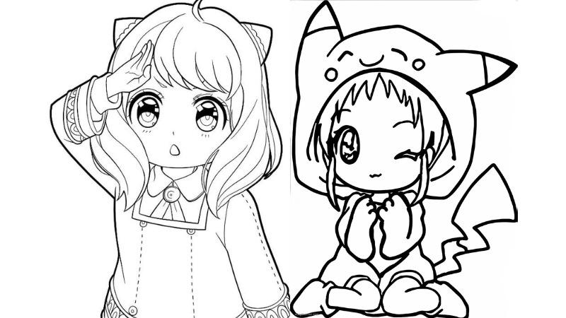 99+ Mẫu tranh tô màu anime cho bé đẹp, dễ thương, dễ tô 5 Những mẫu tranh Chibi đầu to, nét viền đậm và ít chi tiết, là lựa chọn lý tưởng cho các bé 3-5 tuổi mới tập cầm bút