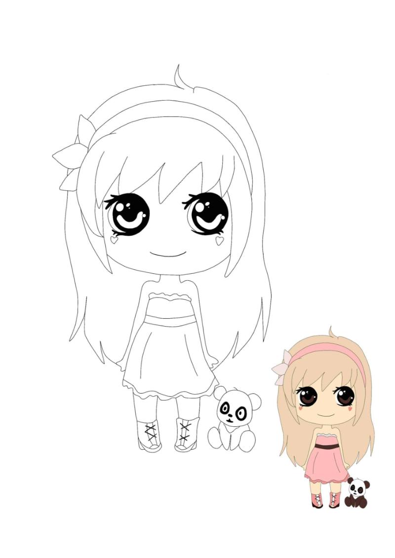 99+ Mẫu tranh tô màu anime cho bé đẹp, dễ thương, dễ tô 8 Hình mẫu nhân vật dễ thương kèm tranh mẫu giúp bé dễ dàng quan sát và học cách tô màu mắt long lanh