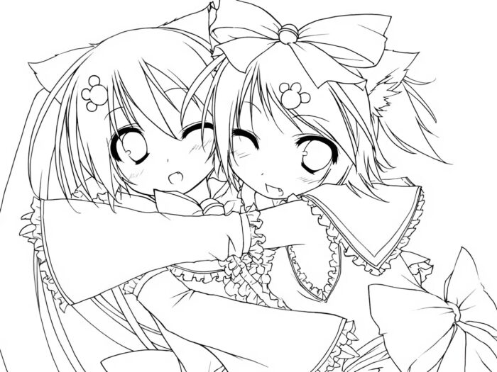 tranh tô màu anime