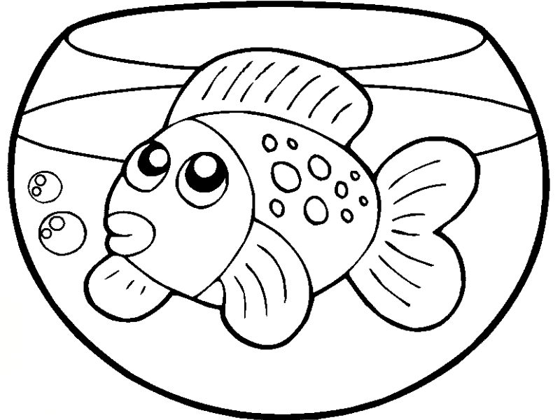 99+ Tranh tô màu con cá – Giúp bé sáng tạo & học hỏi 16 Tranh tô màu con cá vàng 15