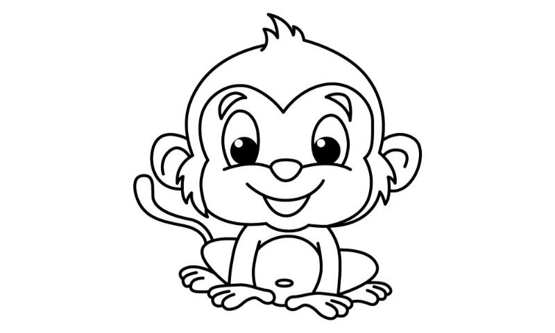 tranh to mau con khi 10