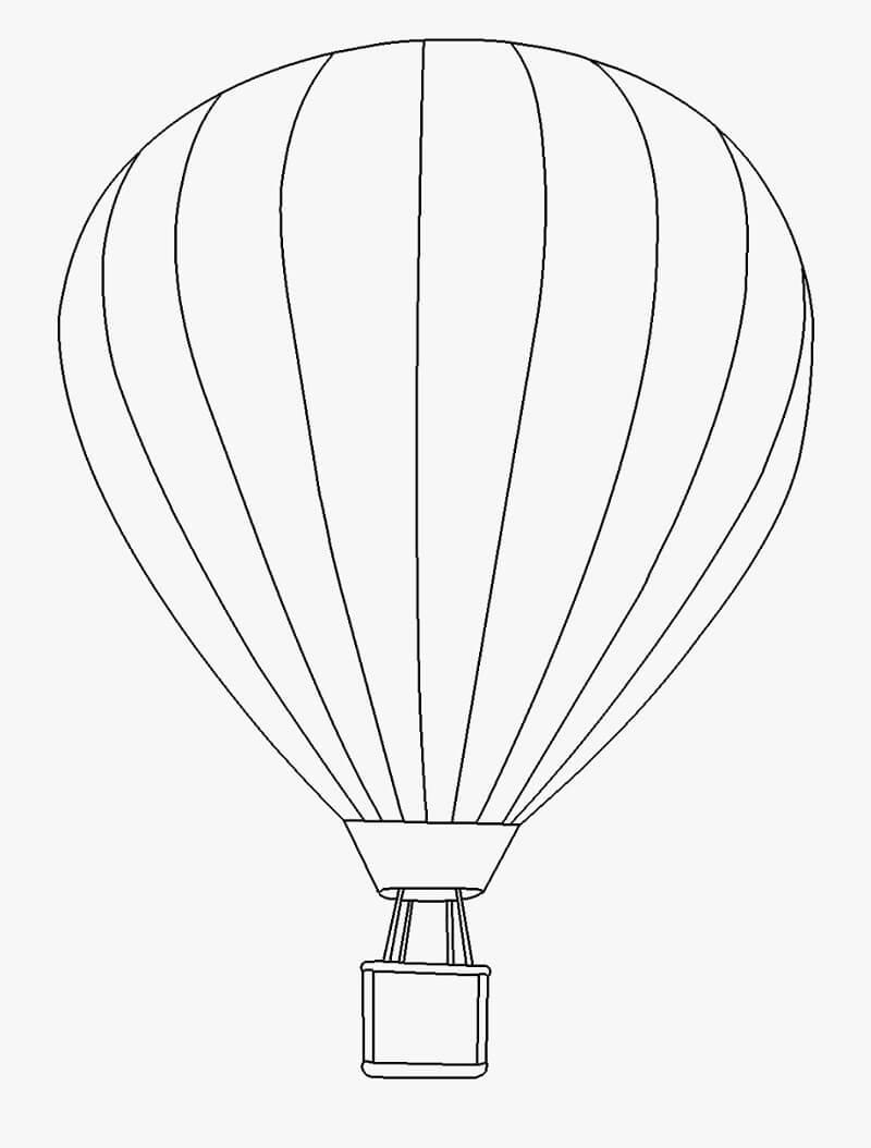 Tranh tô màu khinh khí cầu đẹp giúp bé phát triển sáng tạo 3 tranh to mau khinh khi cau lon