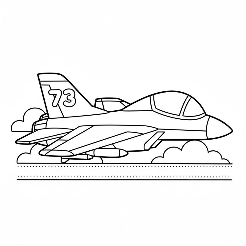 Bức tranh máy bay chiến đấu F-16 đang cất cánh đòi hỏi sự tỉ mỉ cao, phù hợp cho các bé từ 7-10 tuổi muốn thử thách bản thân.