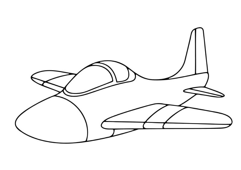 Phong cách máy bay Chibi tròn trĩnh, dễ thương này chắc chắn sẽ khiến các bé gái yêu thích và hào hứng tô màu