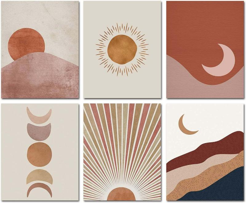 105+ mẫu tranh Minimalism tối giản đẹp, độc đáo sang trọng hiện đại 8 Bộ 6 tranh tối giản với hình học trừu tượng và gam màu pastel nhẹ nhàng, dễ dàng kết hợp mọi phong cách nội thất