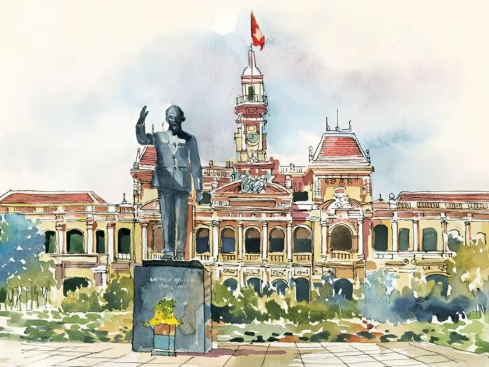 tranh-ve-thanh-pho-ho-chi-mnh
