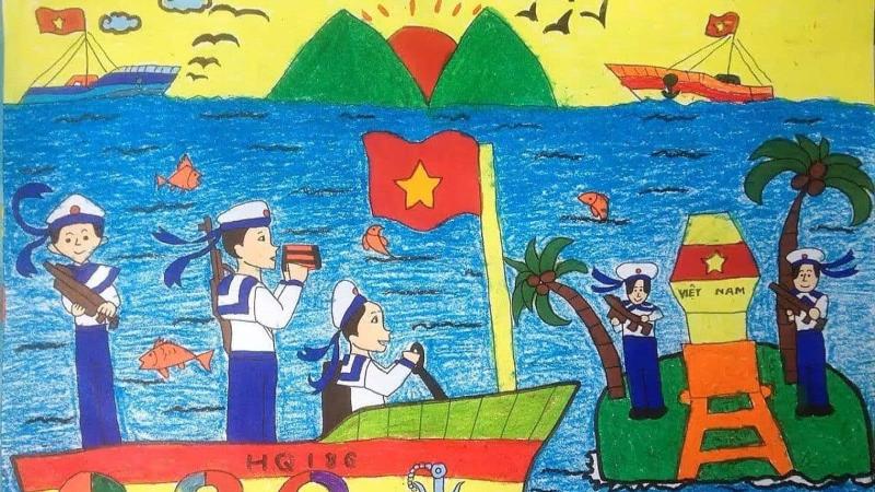 Vẽ tranh biển đảo Việt Nam