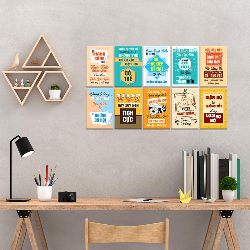 Tranh chữ với gam màu sáng kích thích trí não và duy trì động lực học tập