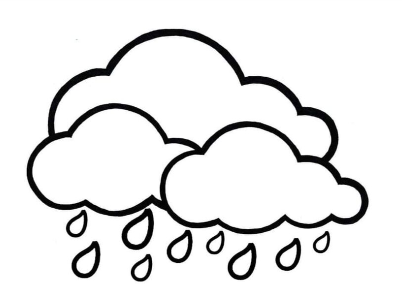 Top 999+ mẫu tranh tô màu đám mây đáng yêu dễ thương cho bé 2 Tranh tô màu đám mây