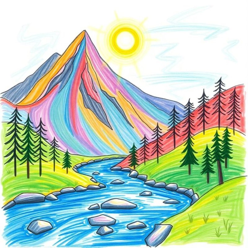 Top 555+ Các mẫu vẽ tranh chủ đề tự do đẹp đơn giản cho bé 13 1 15