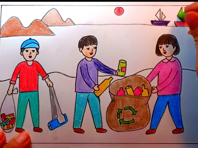 Tranh vẽ hoạt động vì cộng đồng đẹp, ý nghĩa và sáng tạo 2026 13 2 6