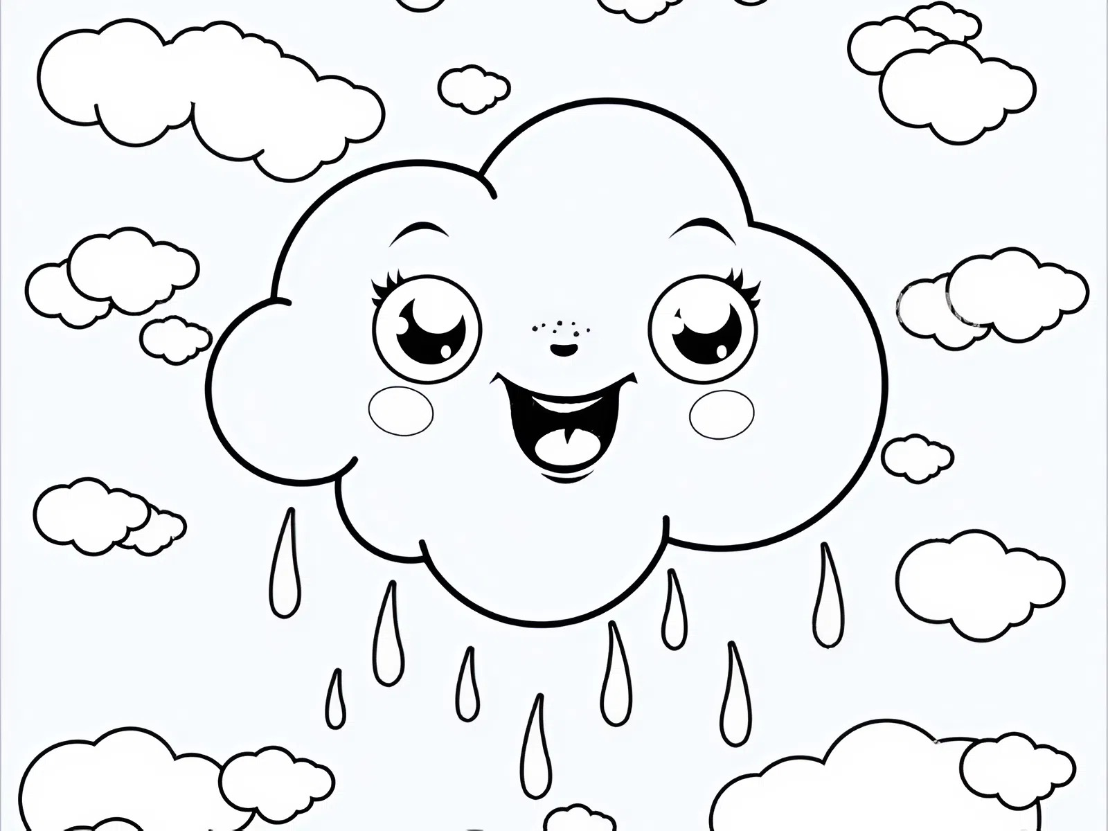 Top 999+ mẫu tranh tô màu đám mây đáng yêu dễ thương cho bé 1 BetterImage 1765770535521