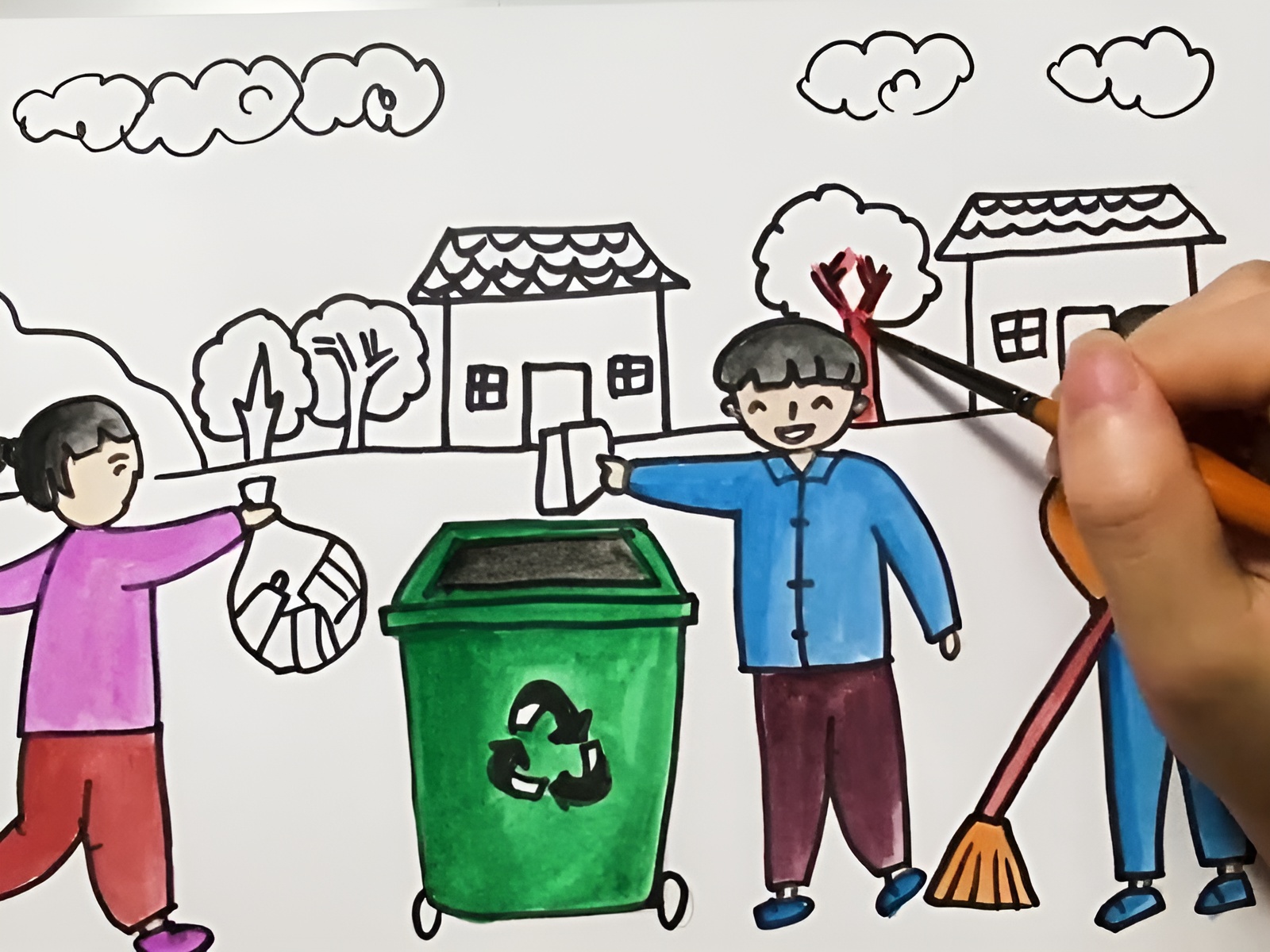 Vẽ tranh ý tưởng trẻ thơ đẹp, sáng tạo và ý nghĩa nhất 1 Thiet ke chua co ten 2 1 2