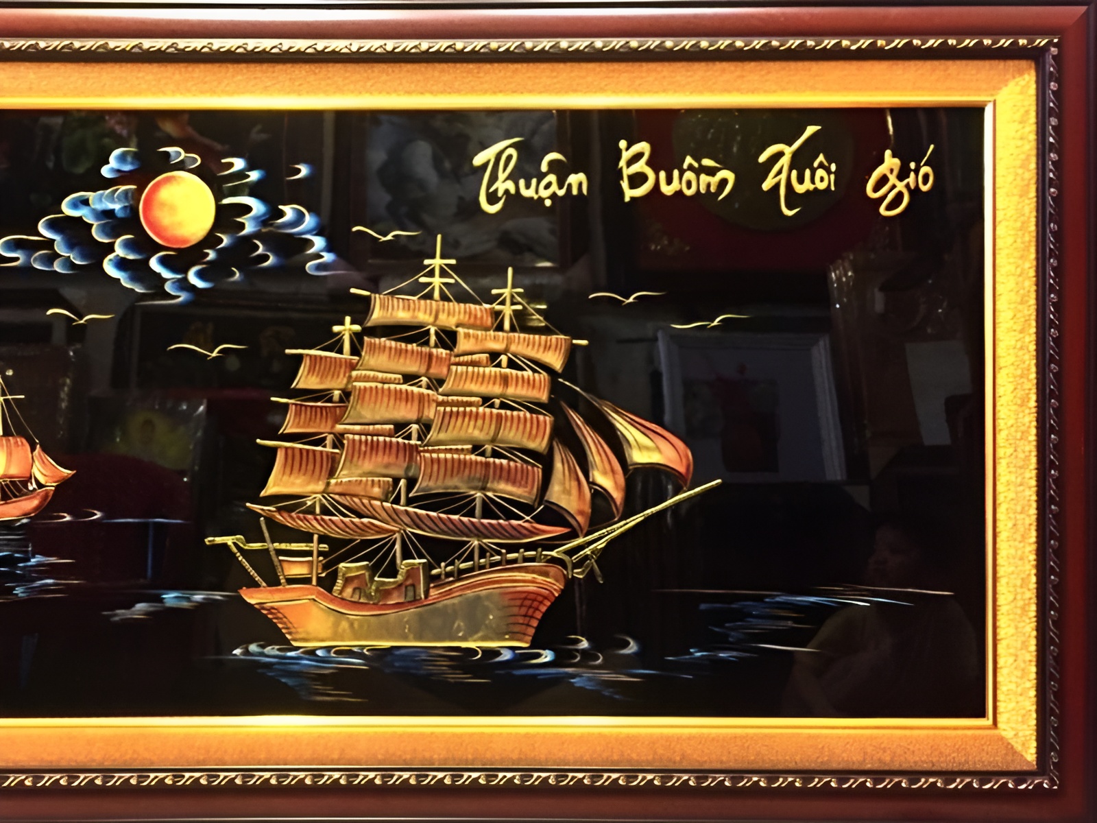 Tranh sơn mài Thuận Buồm Xuôi Gió – Biểu tượng thành công 1 Thiet ke chua co ten 2 2