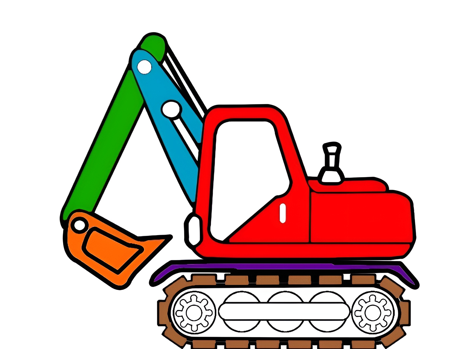 Tranh tô màu máy xúc – Giúp bé phát triển toàn diện 1 Thiet ke chua co ten 2