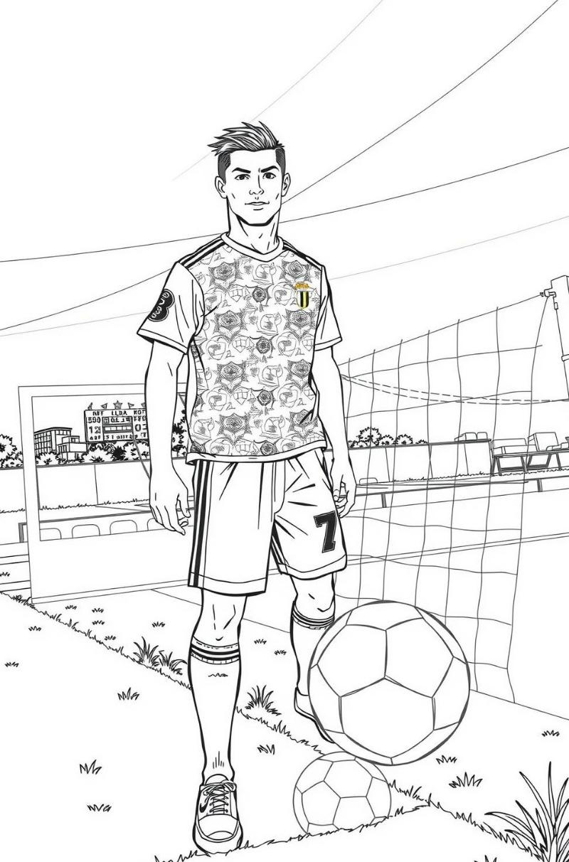 Tranh To Mau Ronaldo theo tung cau lac bo 1