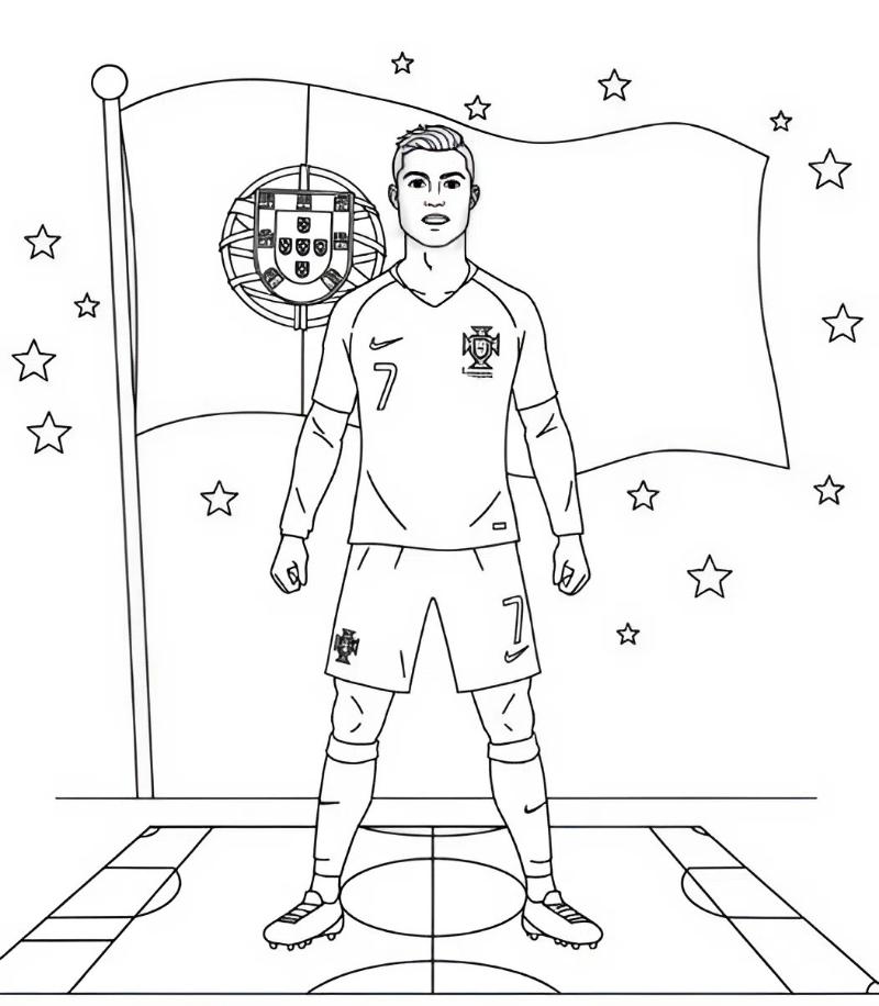 Tranh To Mau Ronaldo theo tung cau lac bo 2