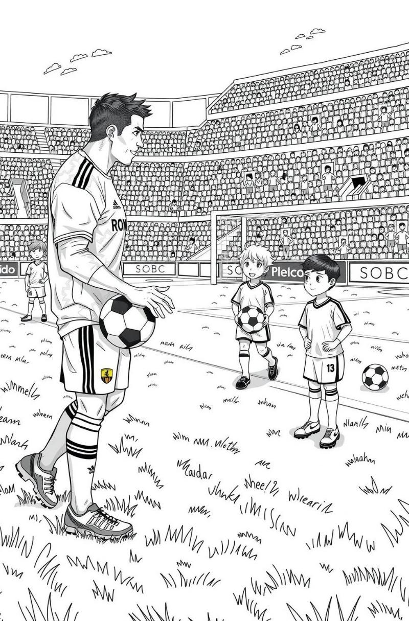 Tranh To Mau Ronaldo theo tung cau lac bo 3