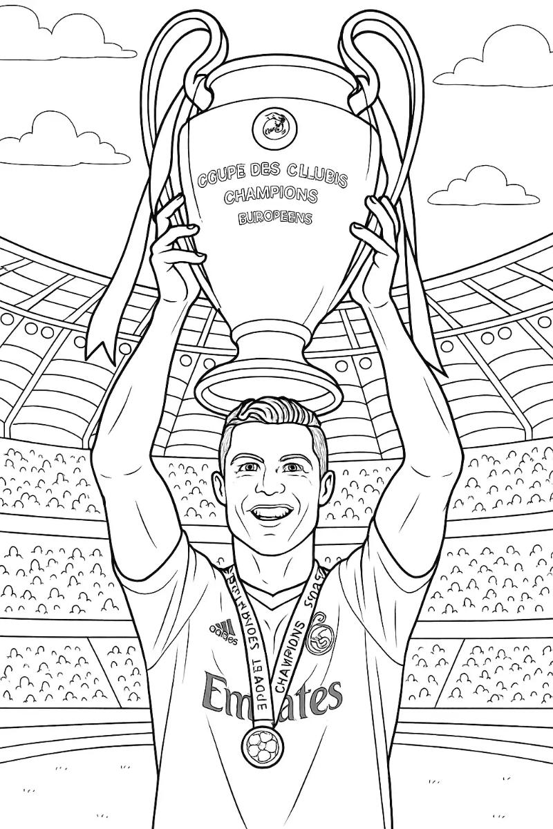 Tranh To Mau Ronaldo theo tung cau lac bo 8