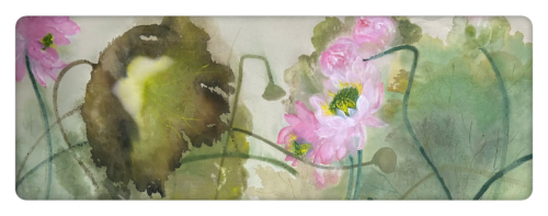 Tranh Hoa Sen "Ngưng Một Mùa"