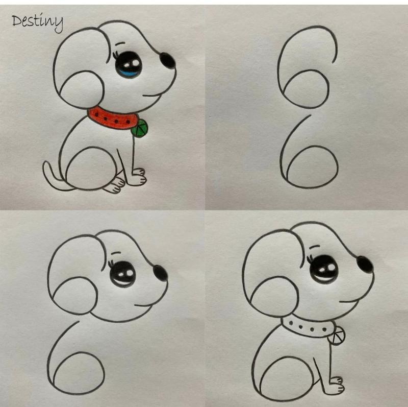 Vẽ con vật đơn giản: 30 mẫu dễ thương cho bé tập vẽ tại nhà 9 cach ve con cho don gian 4