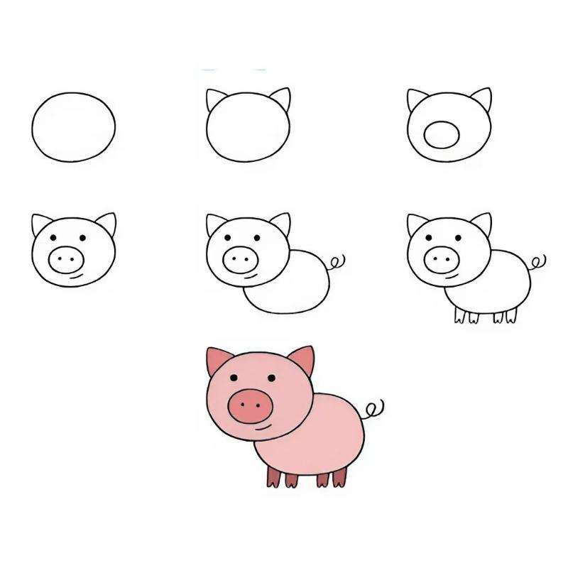 Vẽ con vật đơn giản: 30 mẫu dễ thương cho bé tập vẽ tại nhà 26 cach ve con lon don gian