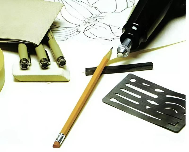 Chuẩn bị đơn giản: Bắt đầu sáng tạo tranh 1 nét với bút chì hoặc bút mực mảnh và giấy trắng