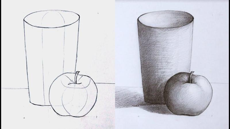 Luyện vẽ từ các hình đơn giản trong đời sống giúp bạn điều khiển cổ tay khéo léo và biết cách phác họa đường nét có cảm xúc.