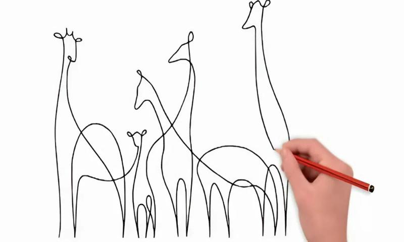 Tập trung vào hình khối chính và để nét vẽ có chút “run rẩy tự nhiên” để tạo nên phong cách độc đáo