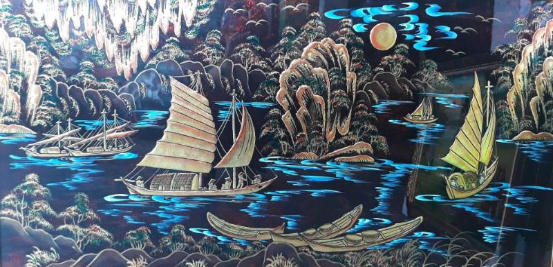 Tranh sơn mài Thuận Buồm Xuôi Gió – Biểu tượng thành công 6 Cách treo tranh Thuận Buồm Xuôi Gió