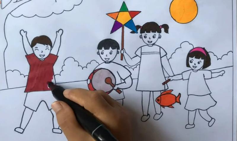 Hướng dẫn vẽ tranh trung thu đẹp và sáng tạo 4 Chọn chủ để vẽ tranh trung thu