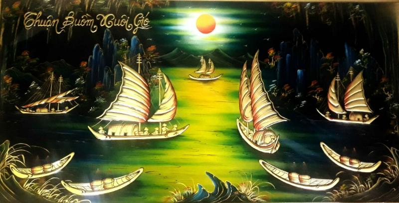 Tranh sơn mài Thuận Buồm Xuôi Gió – Biểu tượng thành công 3 Giá trị nghệ thuật tranh sơn mài Thuận Buồm Xuôi Gió
