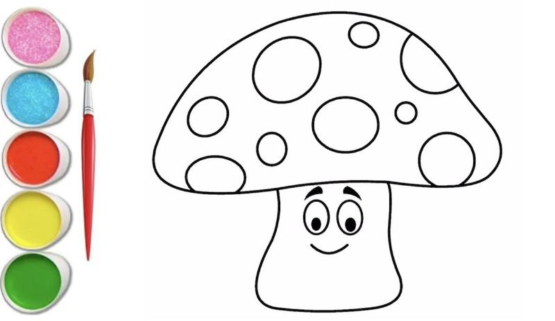 Lợi ích tranh tô màu cây nấm