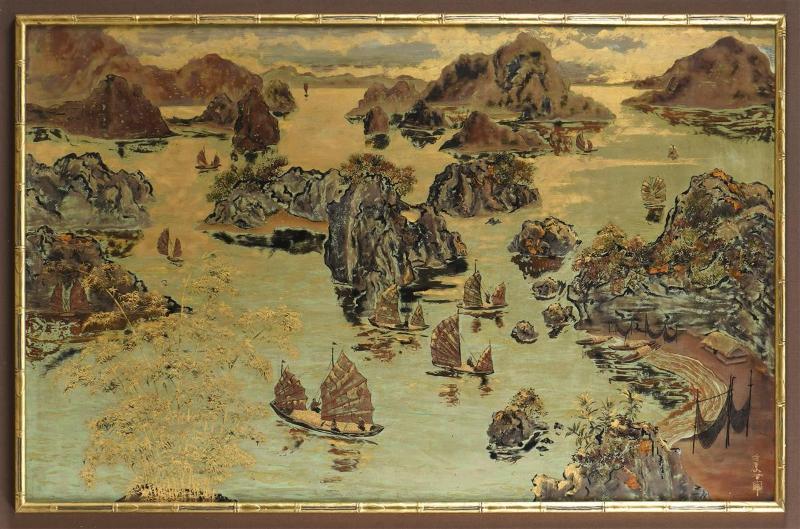 Tranh phong cảnh núi non và thiên nhiên của họa sĩ Phạm Hậu