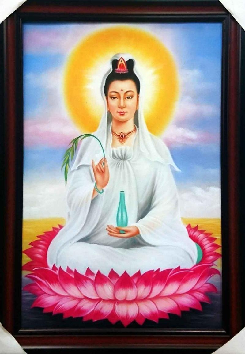 Tranh sơn dầu Phật Bà Quan Âm