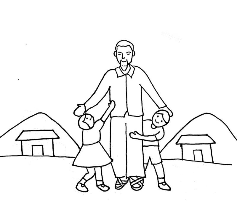 Tranh tô màu Bác Hồ cho bé 9 tuổi