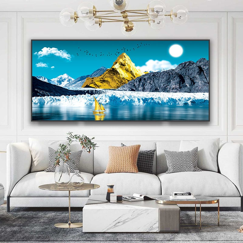 Tranh Núi Vàng & Biển Xanh