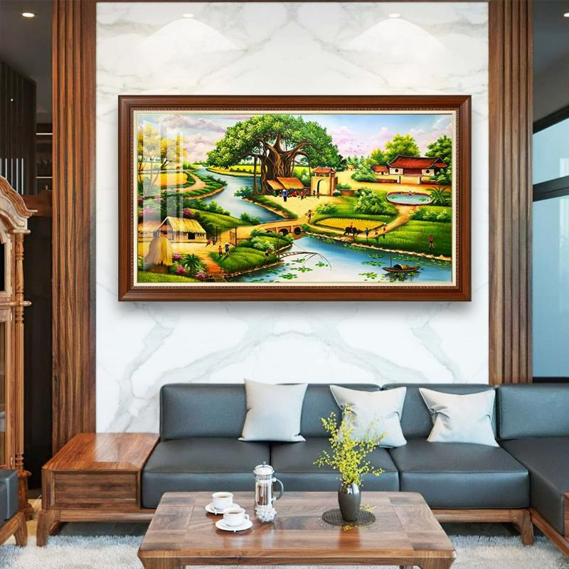 Tranh Phong Cảnh Làng Quê
