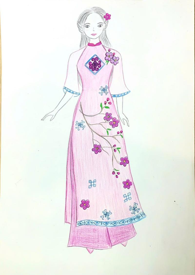 Vẽ áo dài 1