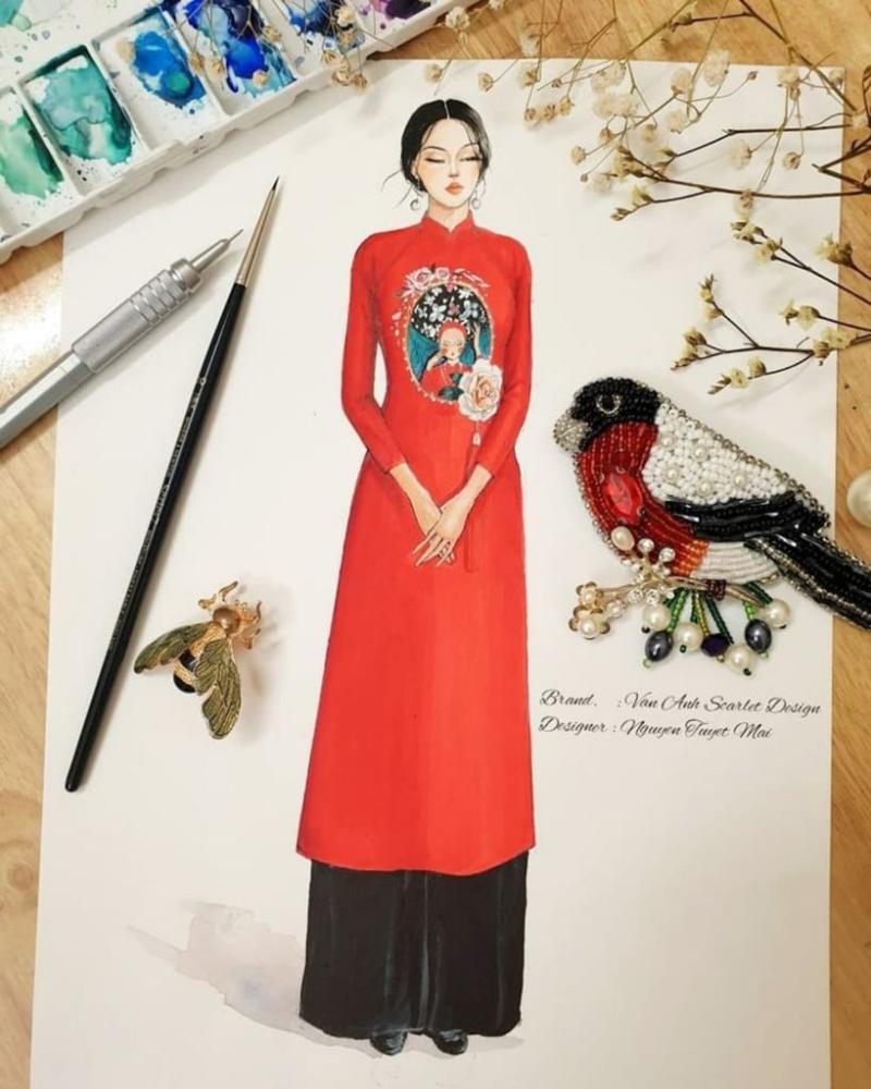 Vẽ áo dài