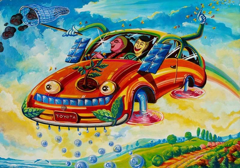 Vẽ tranh ô tô mơ ước 1